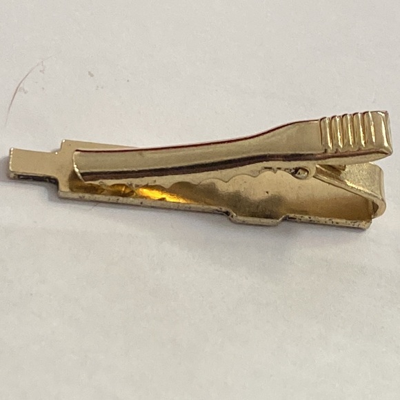 vintage gold tone slide rule tie clip - Picture 2 of 2